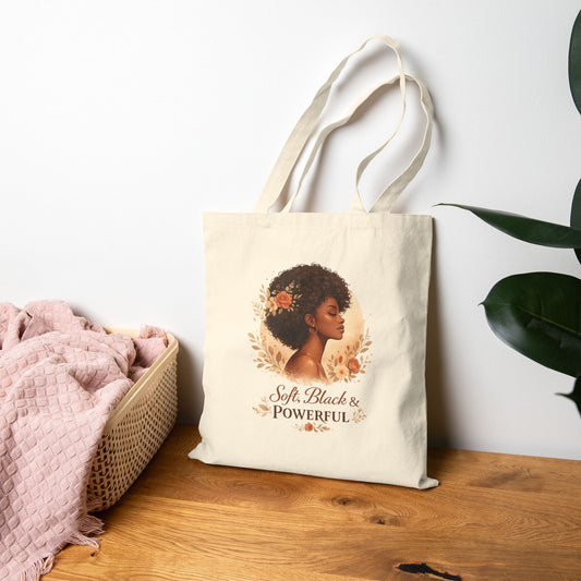 Tote Bag Soft Black & Powerful