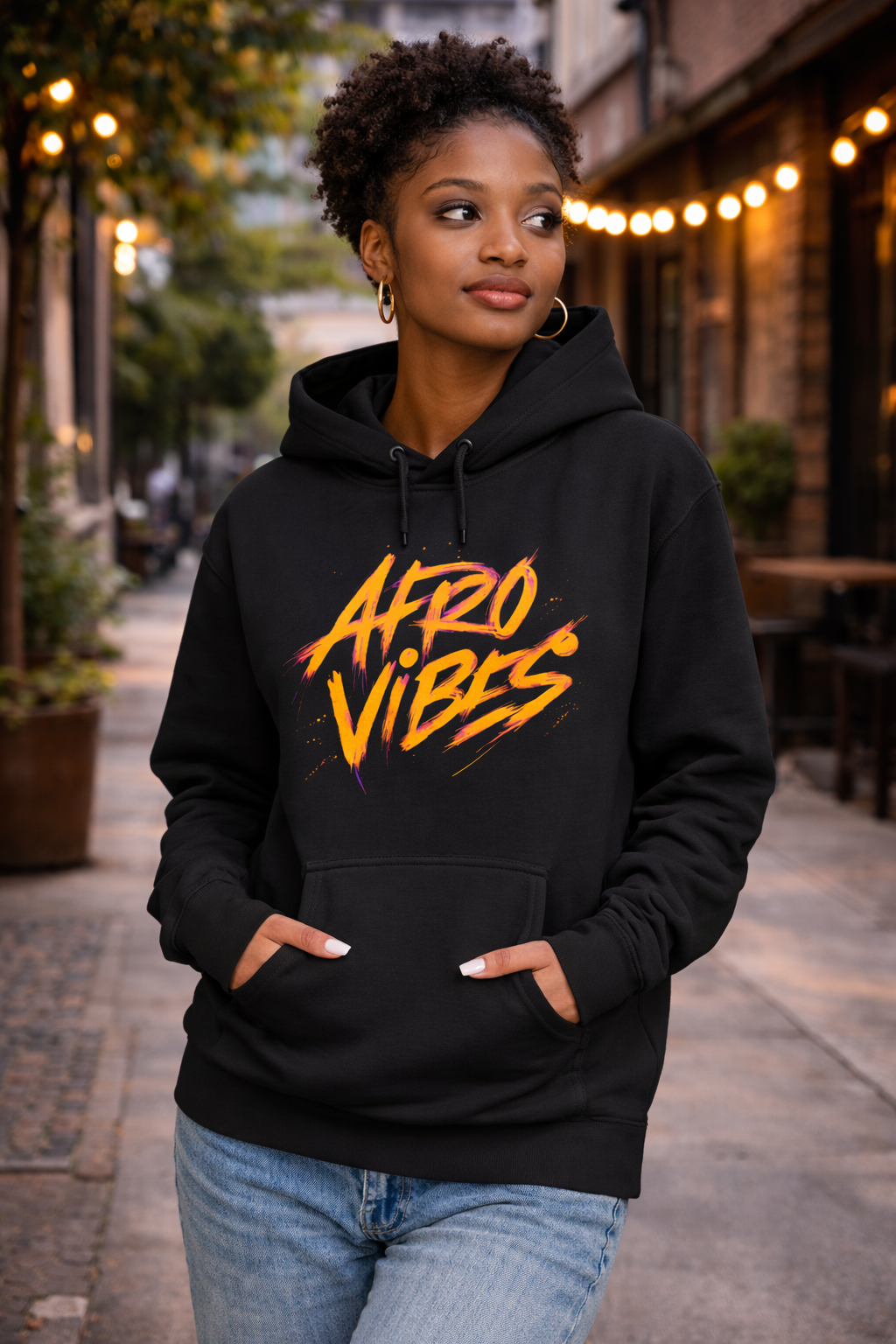 Hoodie « Afro Vibes » — Énergie. Culture. Attitude.