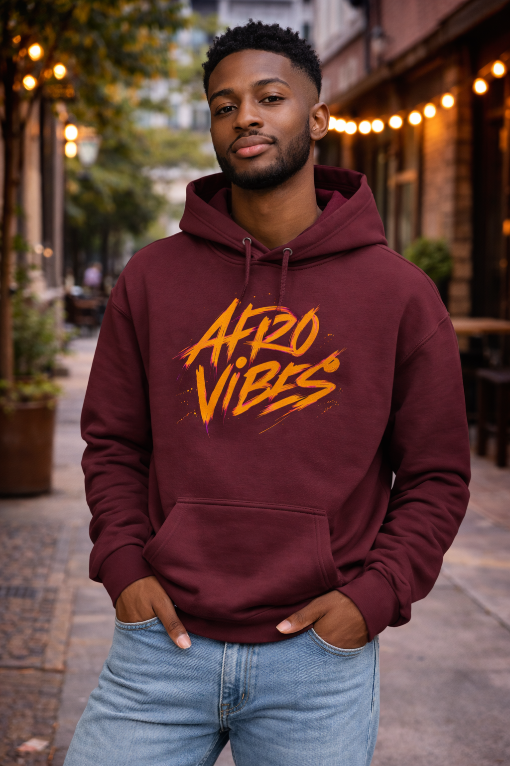 Hoodie « Afro Vibes » — Énergie. Culture. Attitude.