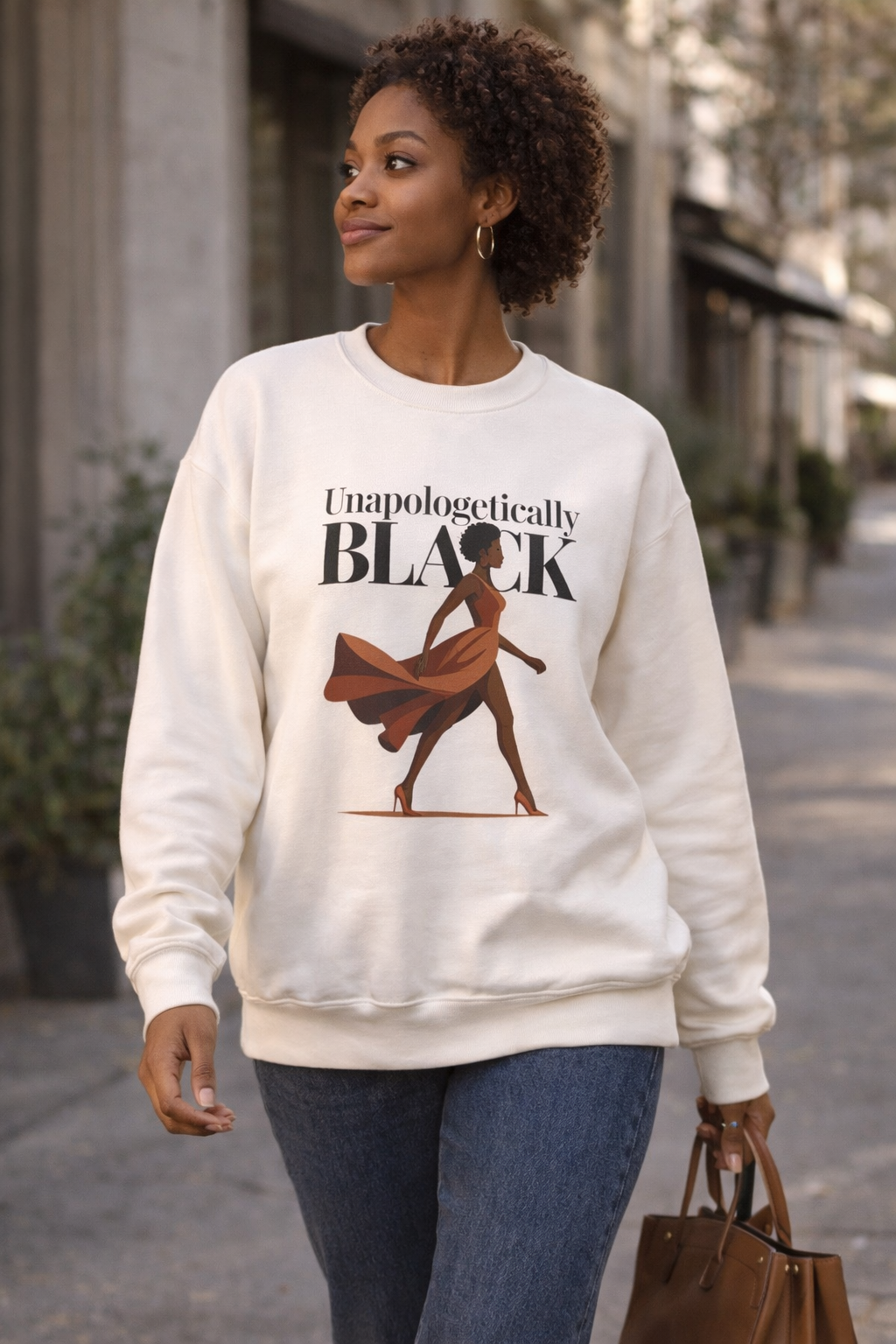 Sweat « Unapologetically Black » — Audacieuse. Fière. Inarrêtable.